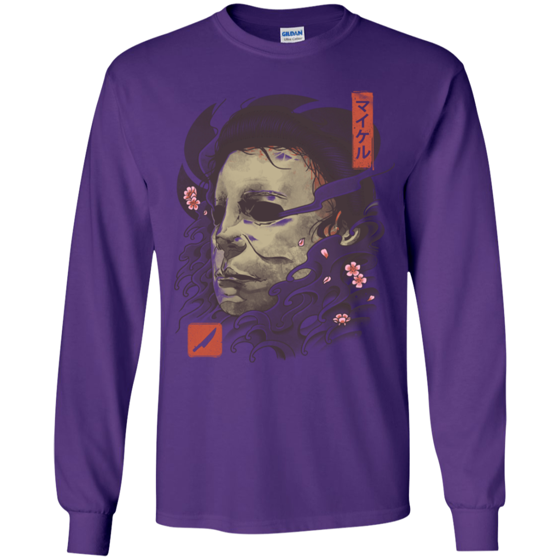 Oni Slasher Mask Youth Long Sleeve T-Shirt
