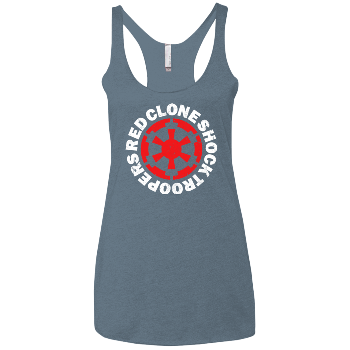 Red Clone Women's Triblend Racerback Tank