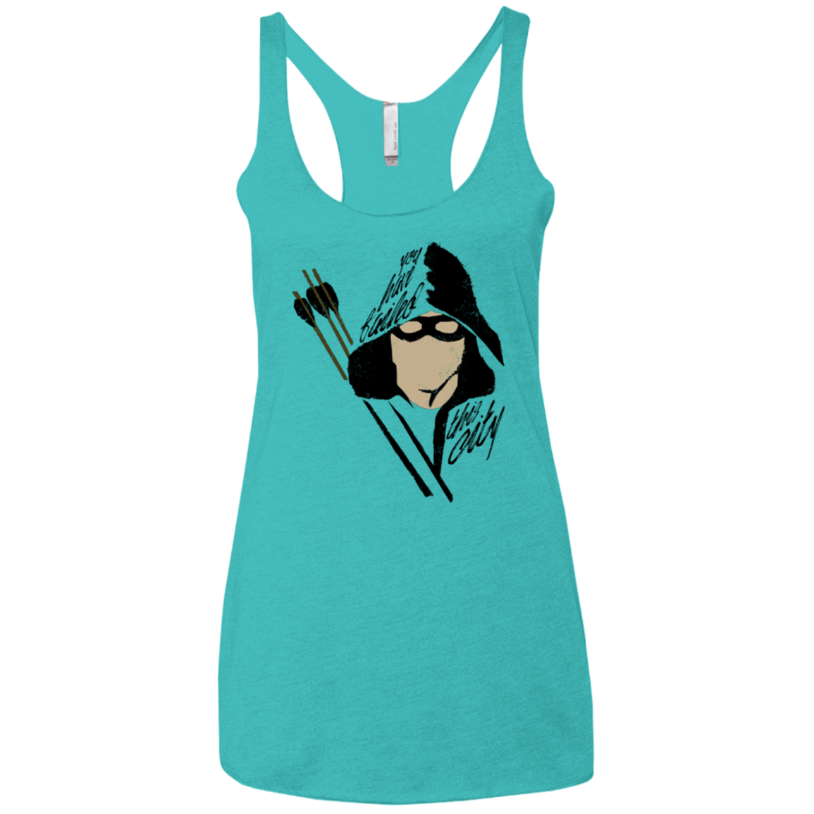 Green Archer Women's Triblend Racerback Tank