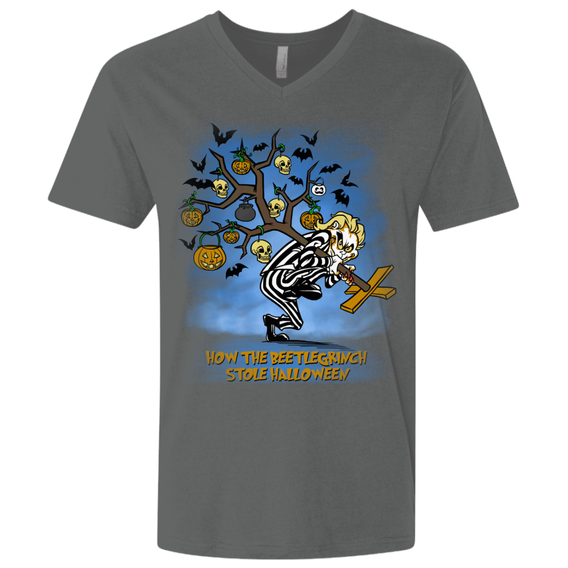 Beetlegrinch Men's Premium V-Neck