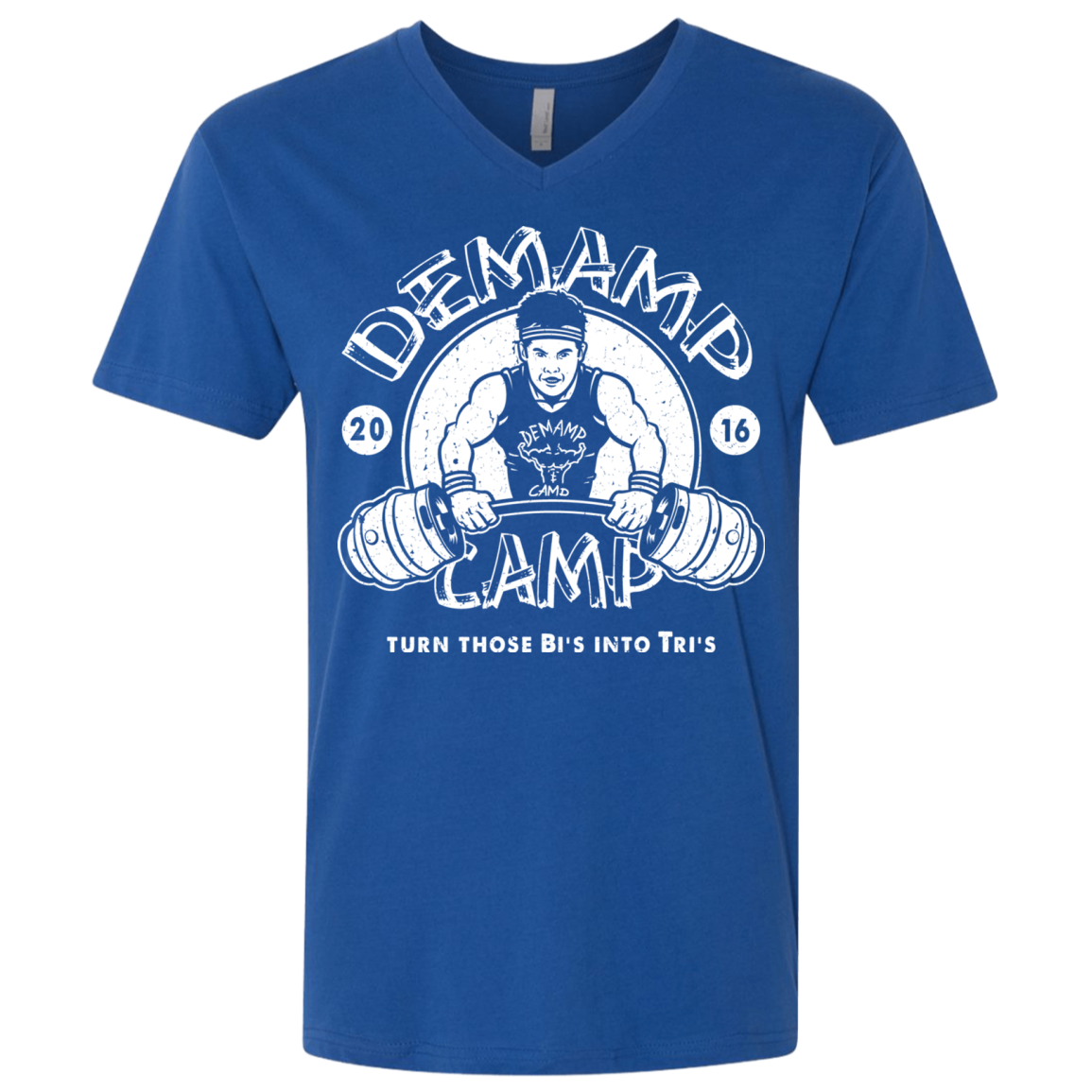 Demamp Camp Men's Premium V-Neck