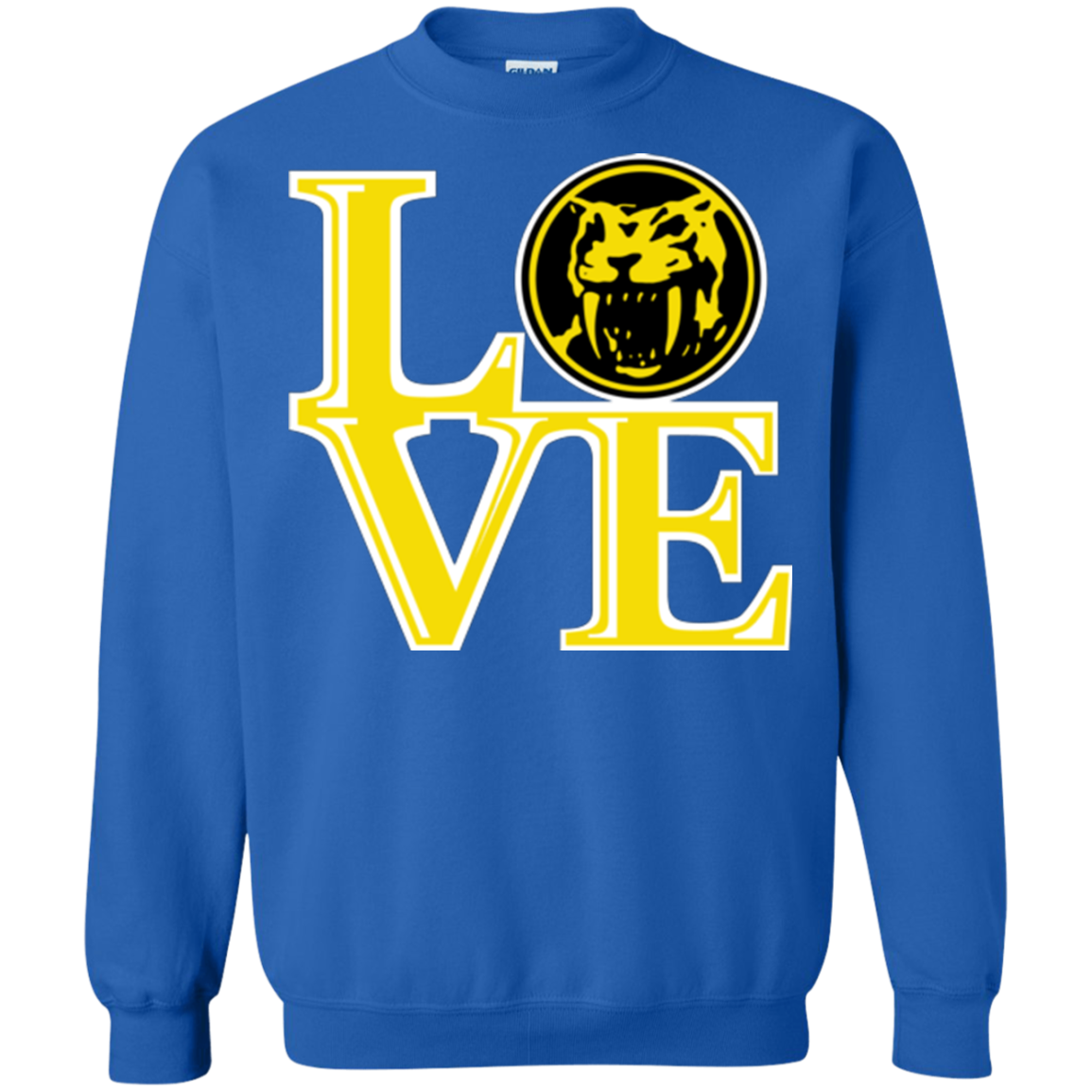 Yellow Ranger LOVE Crewneck Sweatshirt