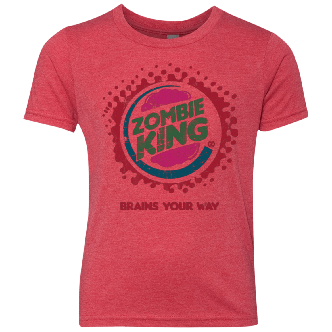 Zombie King Youth Triblend T-Shirt