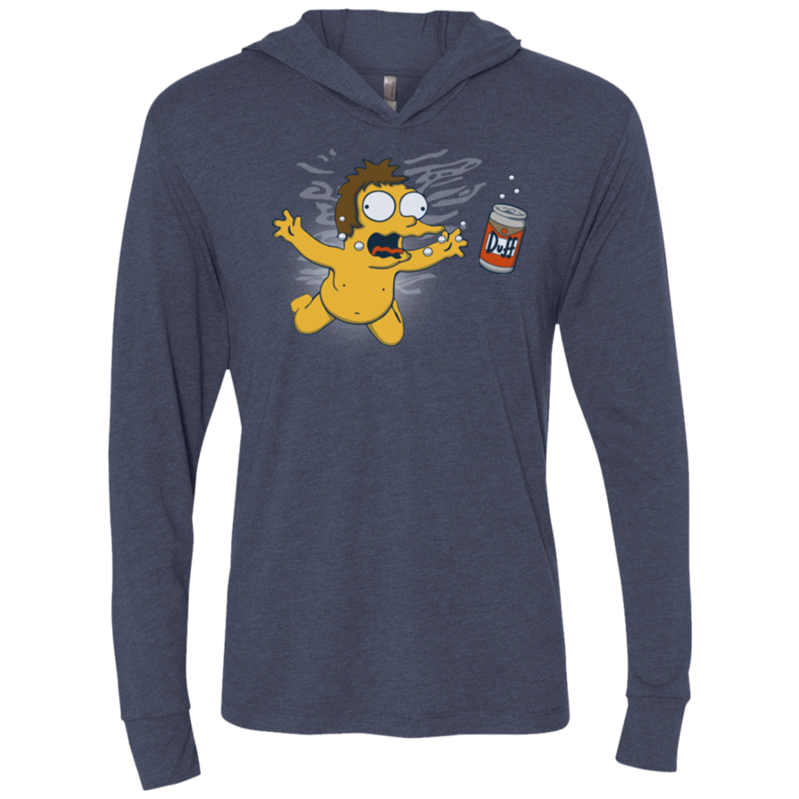 Duffmind Triblend Long Sleeve Hoodie Tee