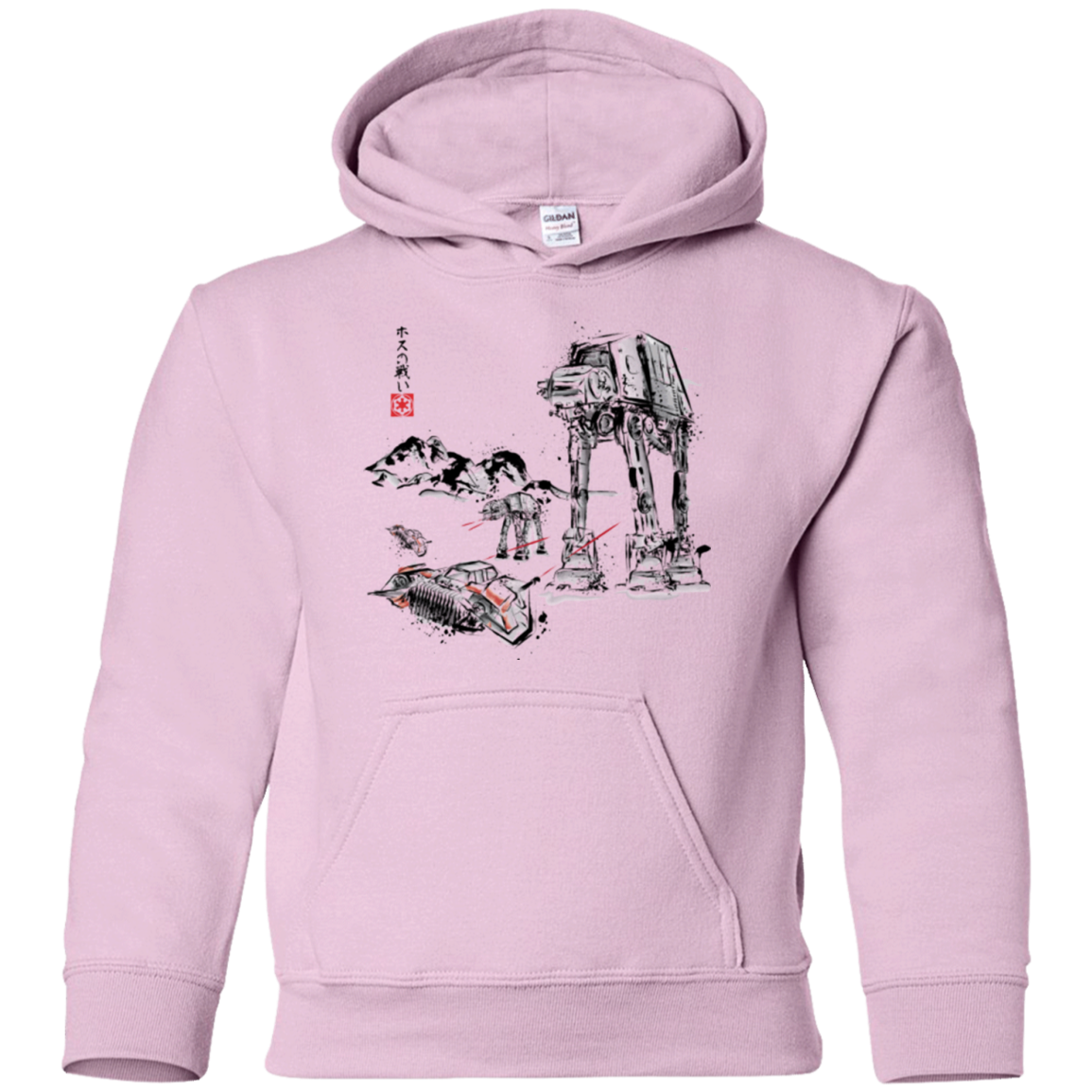 Battle in the Snow Sumi e Youth Hoodie