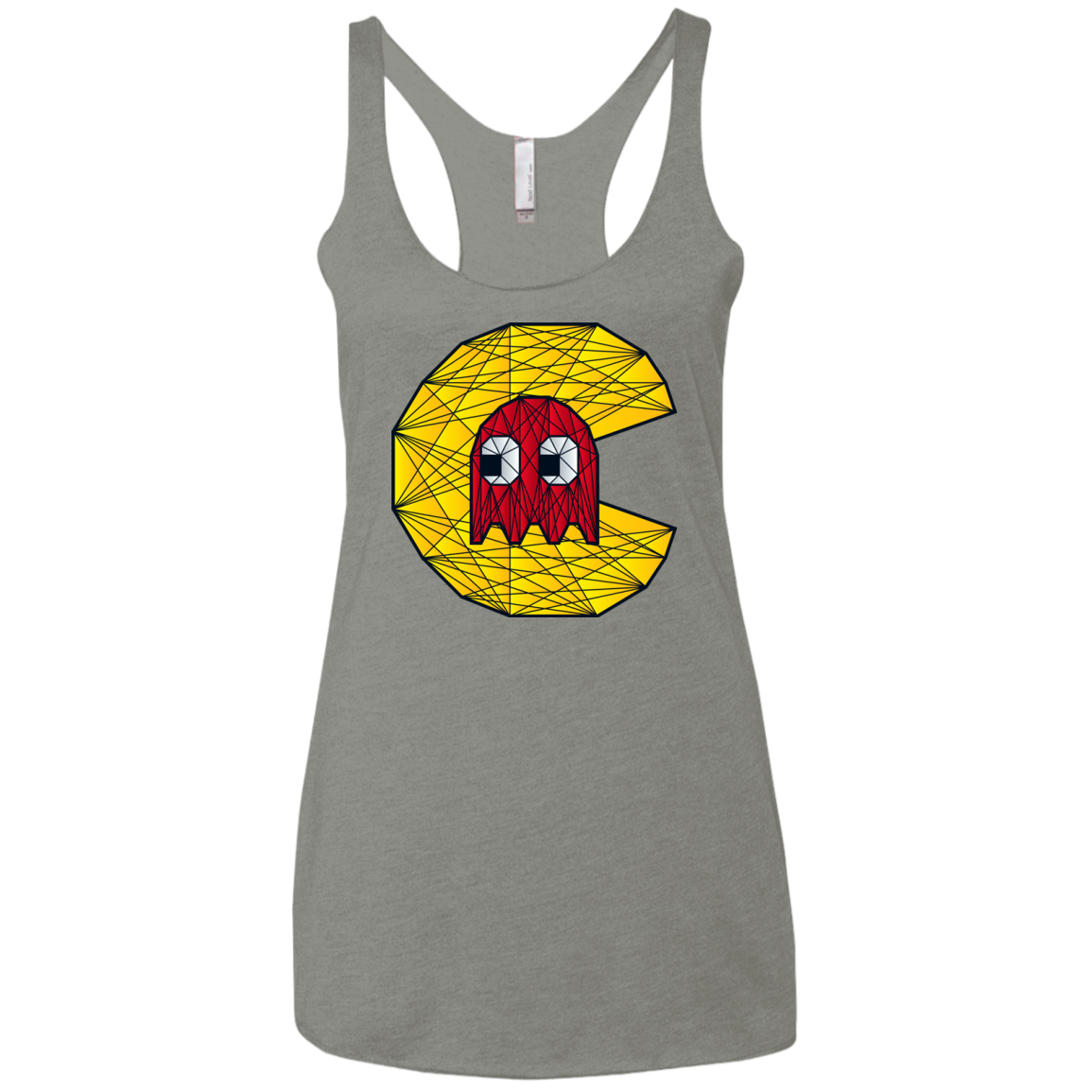 Poly Pac Man Women's Triblend Racerback Tank