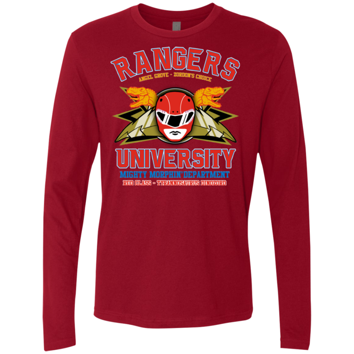 Rangers U - Red Ranger Men's Premium Long Sleeve