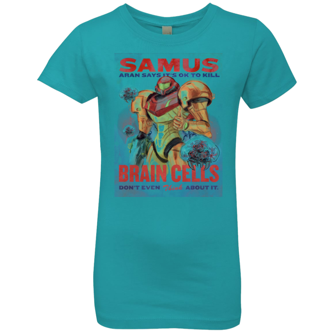 Samus Aran Propaganda Girls Premium T-Shirt