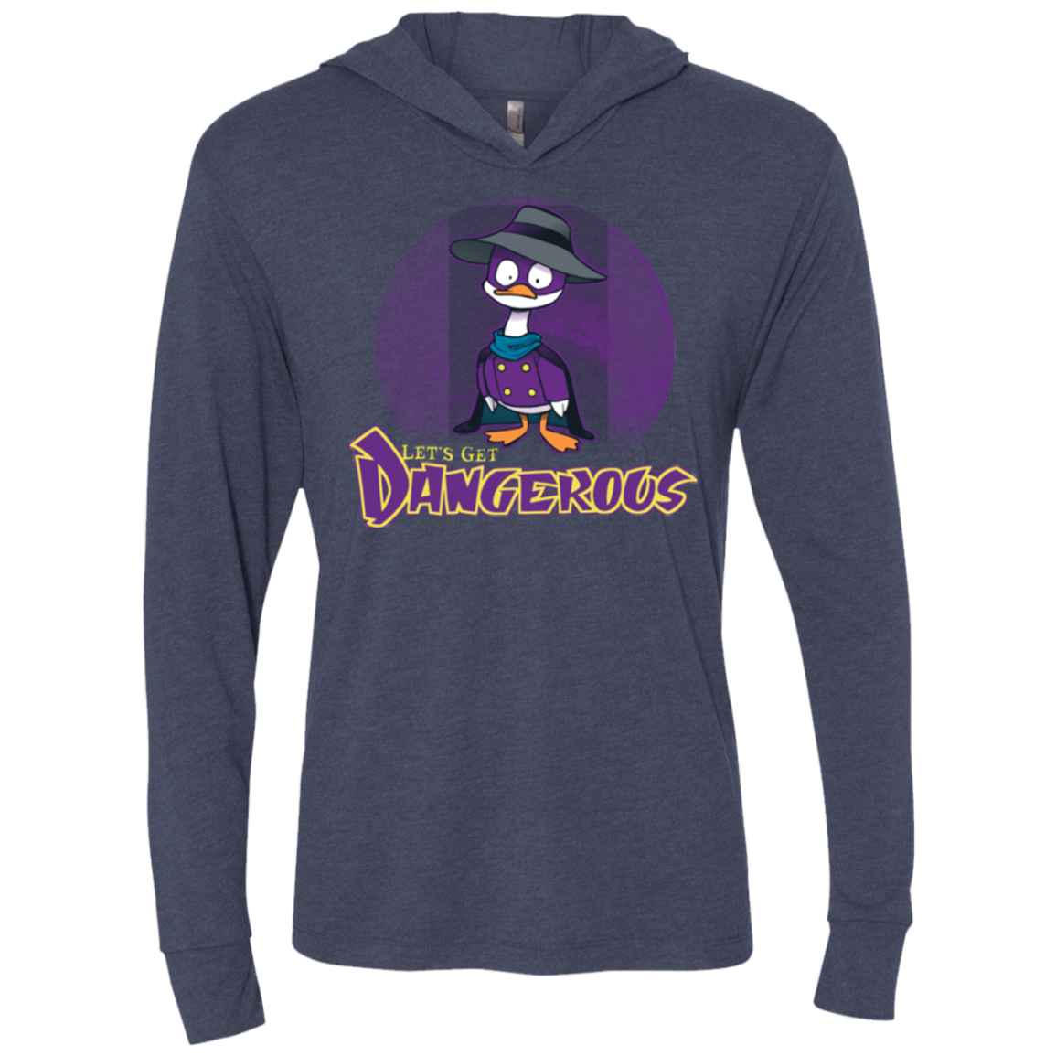 DW Duck Triblend Long Sleeve Hoodie Tee