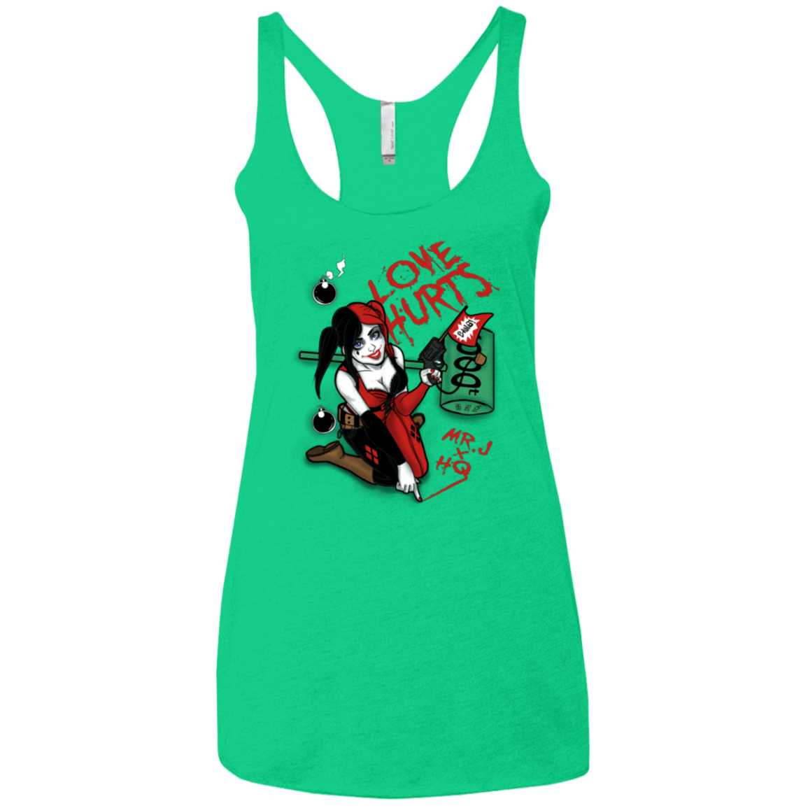 Love Hurts Women's Triblend Racerback Tank