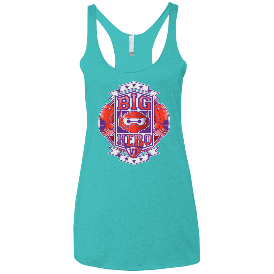 BIG HERO VI BOXING Women's Triblend Racerback Tank