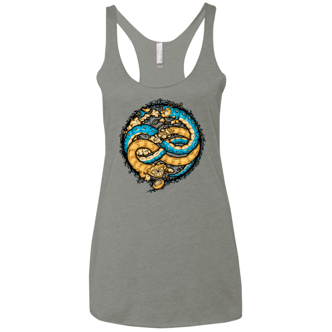 NEVERENDING WONDERLAND Women's Triblend Racerback Tank