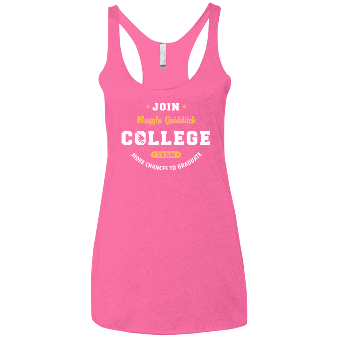 Muggle Quidditch Women's Triblend Racerback Tank