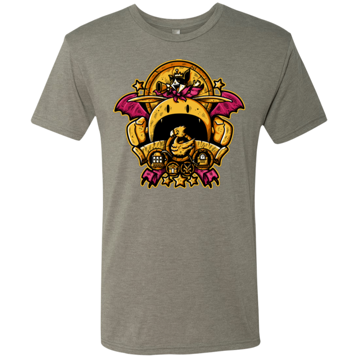 SAUCER CREST Men's Triblend T-Shirt