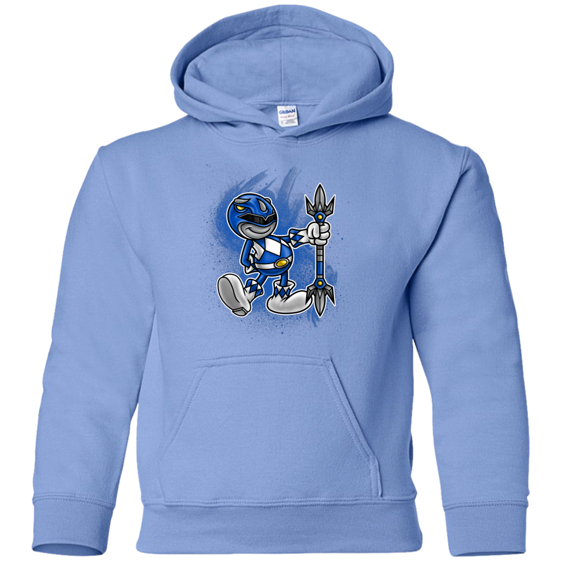Blue Ranger Artwork Youth Hoodie
