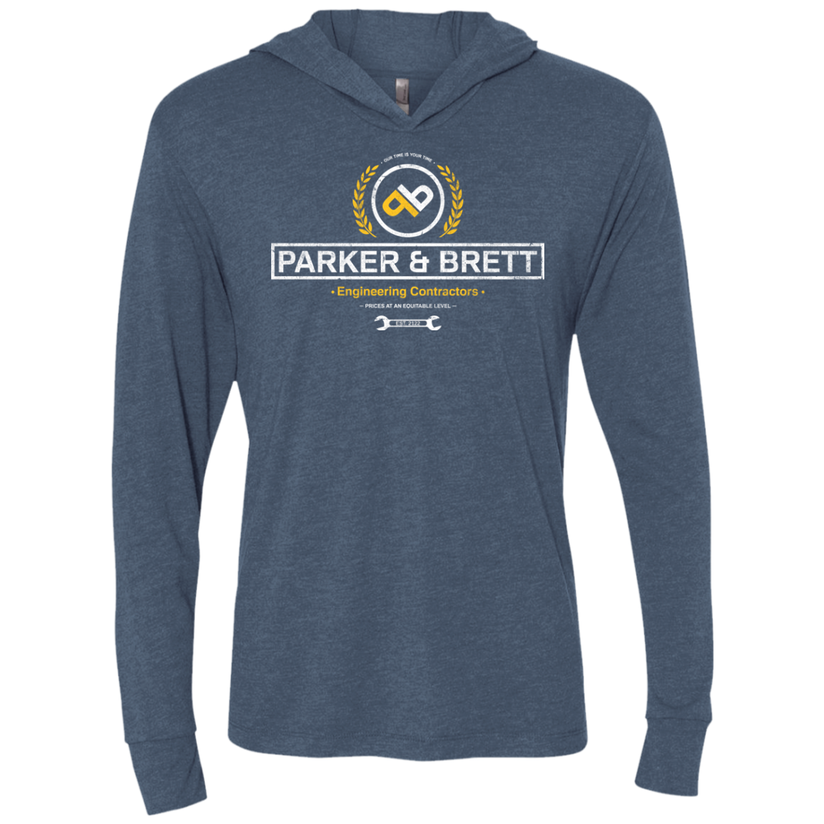 Parker & Brett Triblend Long Sleeve Hoodie Tee