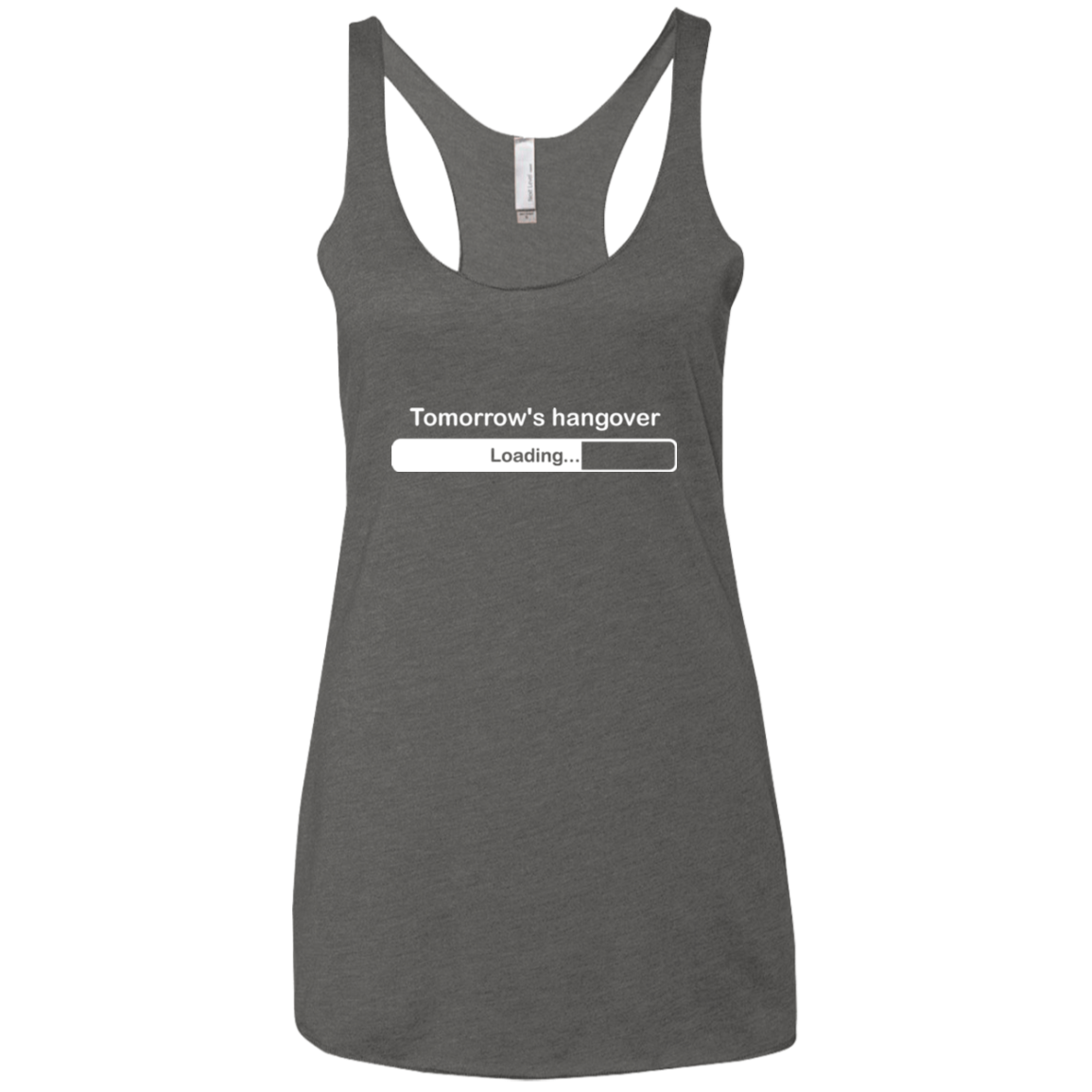 Tomorrow's hangover Women's Triblend Racerback Tank