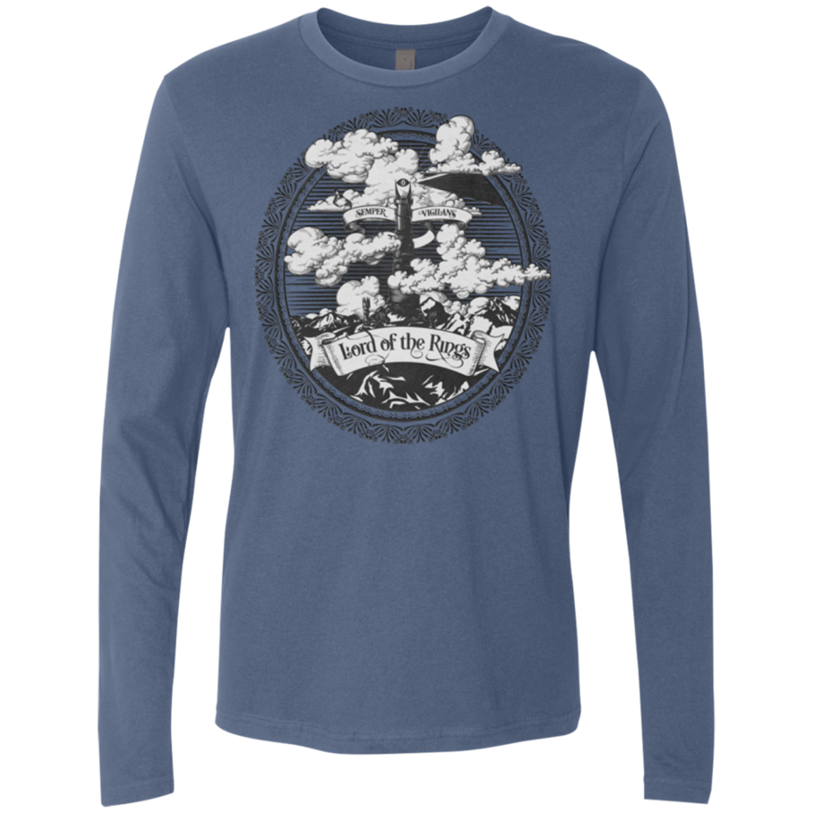 Vintage Mordor Tower Men's Premium Long Sleeve
