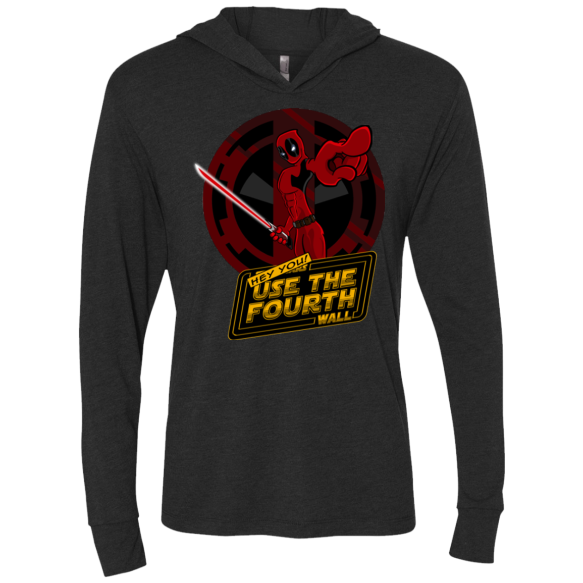 Use The Fourth Wall Triblend Long Sleeve Hoodie Tee