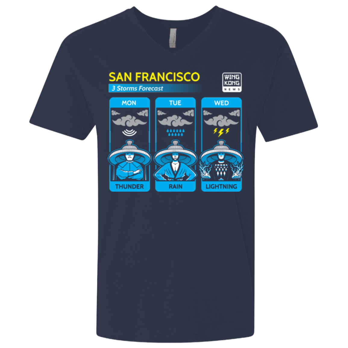 Three Storms Men's Premium V-Neck