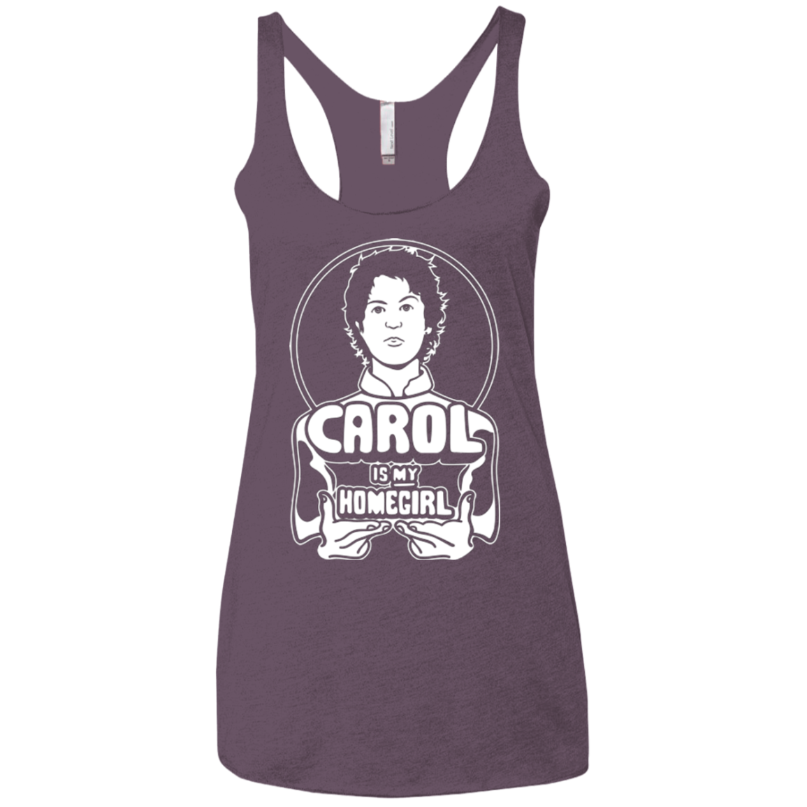 Homegirl Carol Women's Triblend Racerback Tank