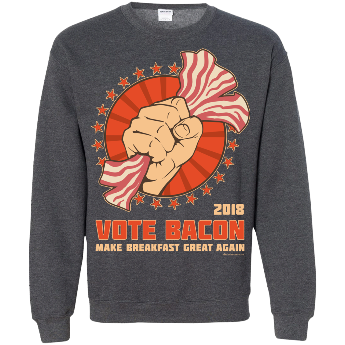 Vote Bacon In 2018 Crewneck Sweatshirt