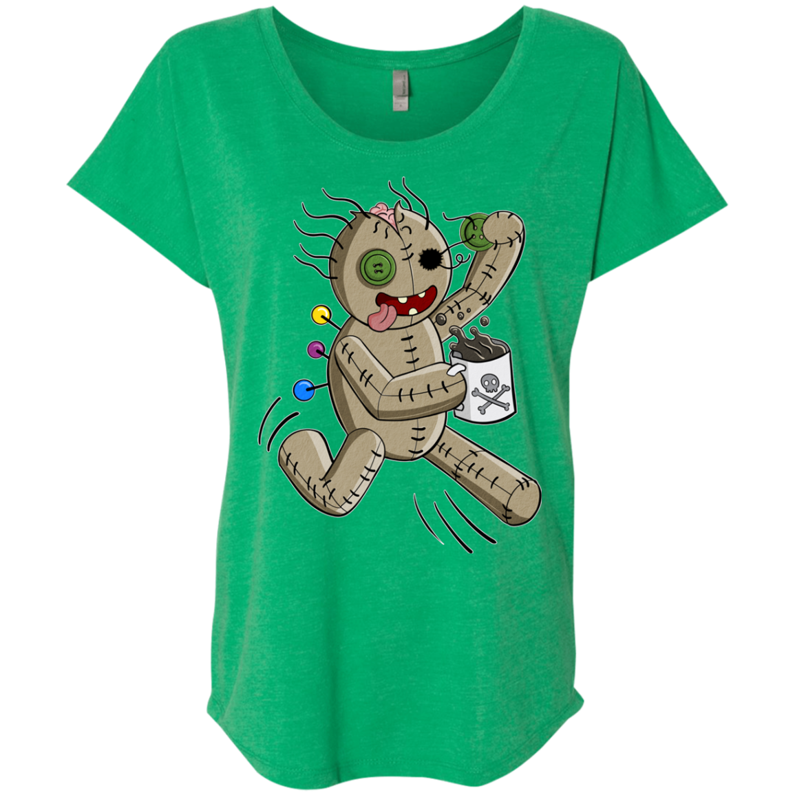 Voodoo Coffee Runner Triblend Dolman Sleeve