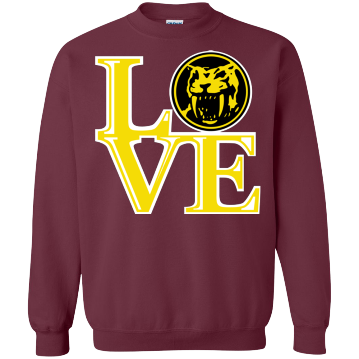 Yellow Ranger LOVE Crewneck Sweatshirt