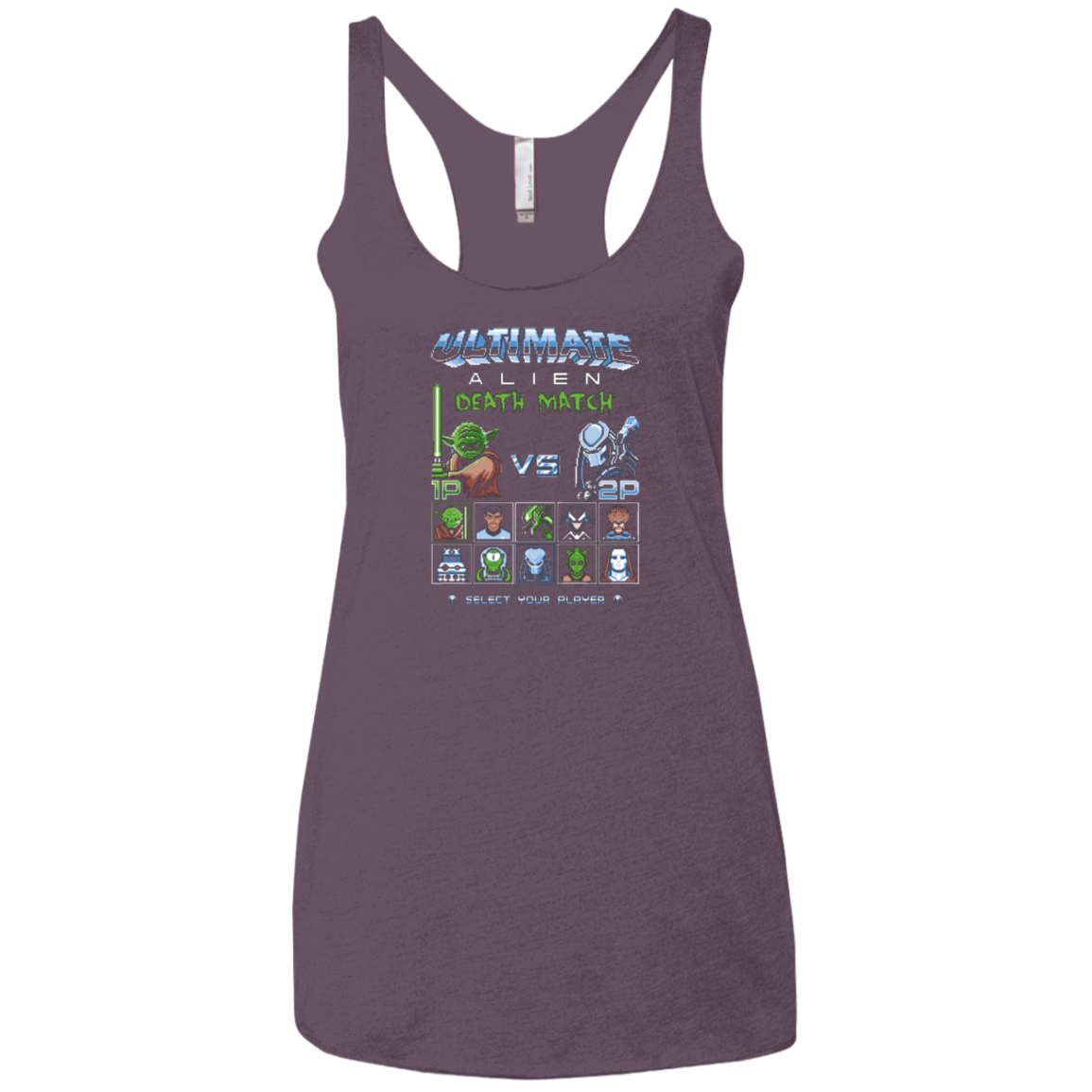 Alien Death Match Women's Triblend Racerback Tank