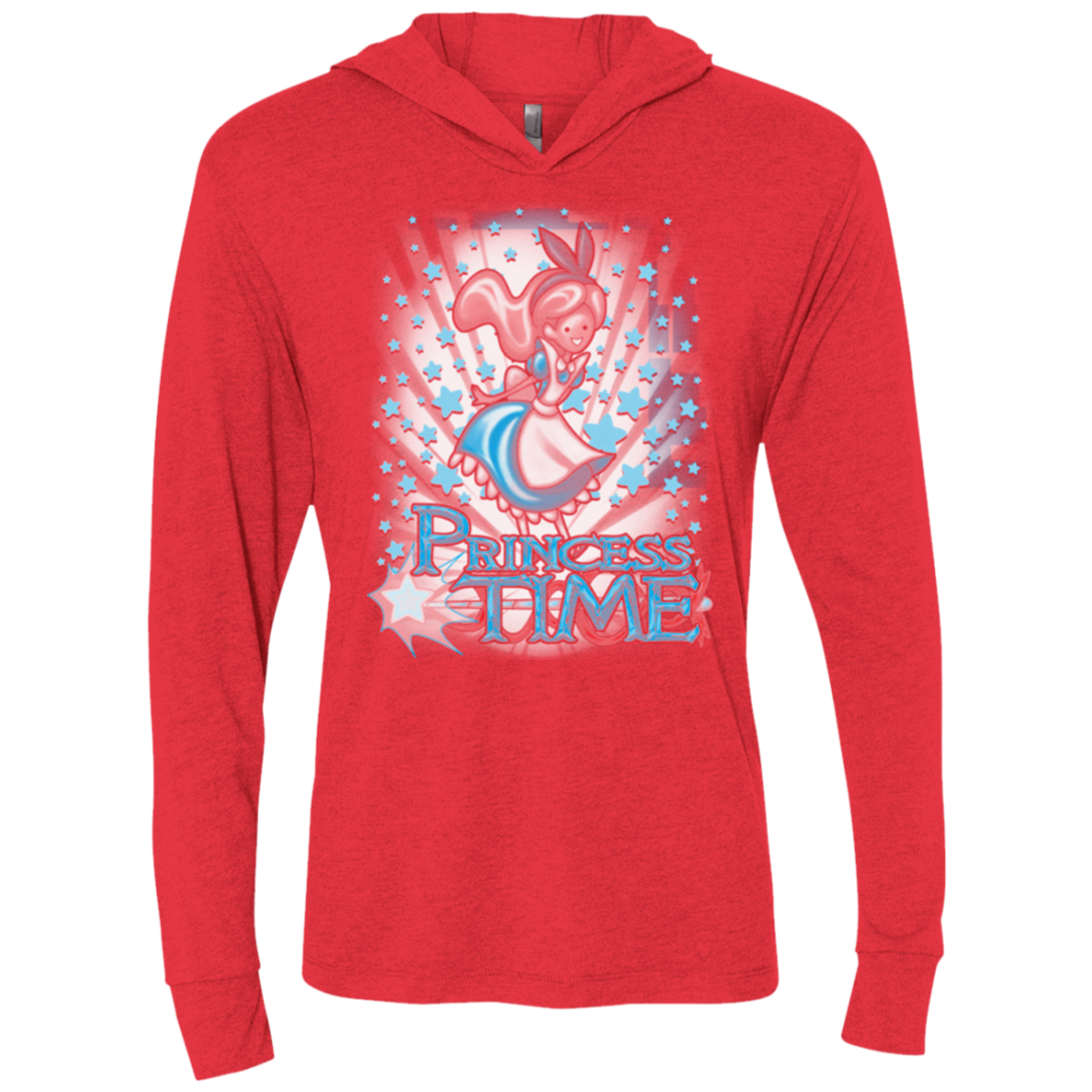 Princess Time Alice Triblend Long Sleeve Hoodie Tee