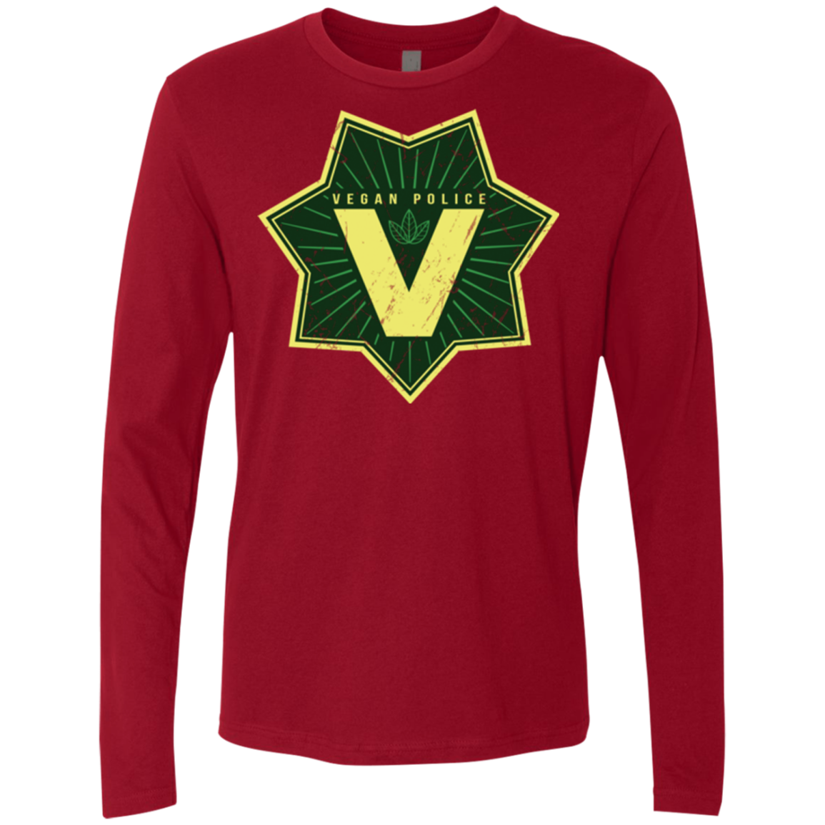 Vegan Police Men's Premium Long Sleeve