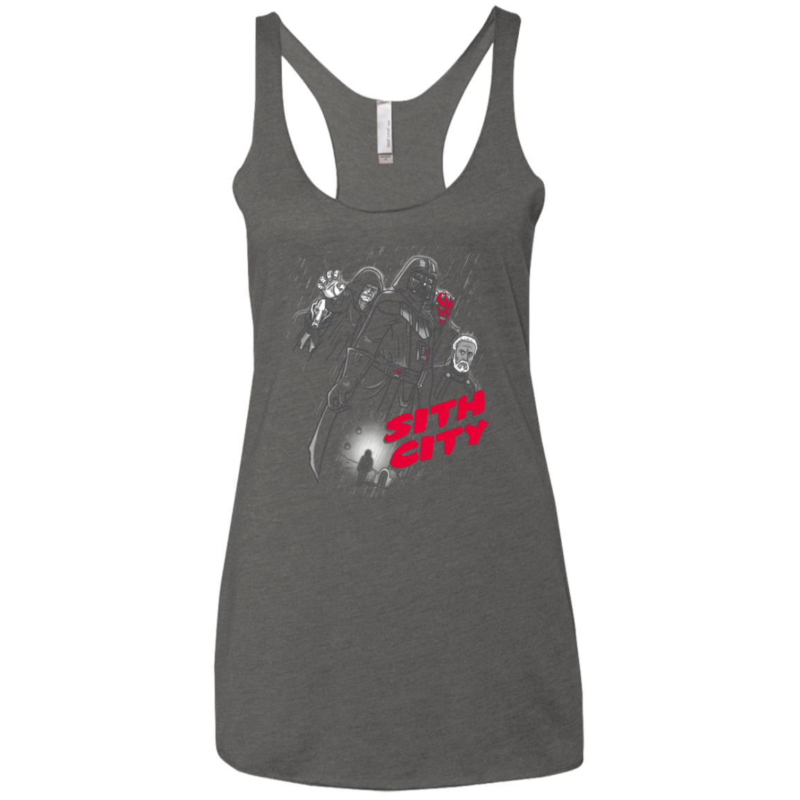 Sith city Women's Triblend Racerback Tank