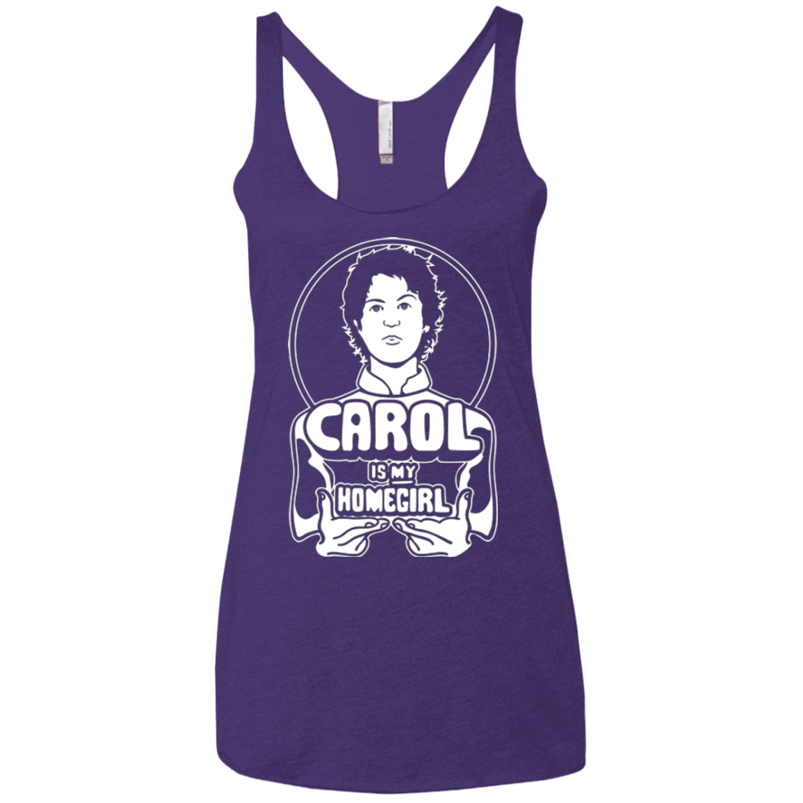 Homegirl Carol Women's Triblend Racerback Tank