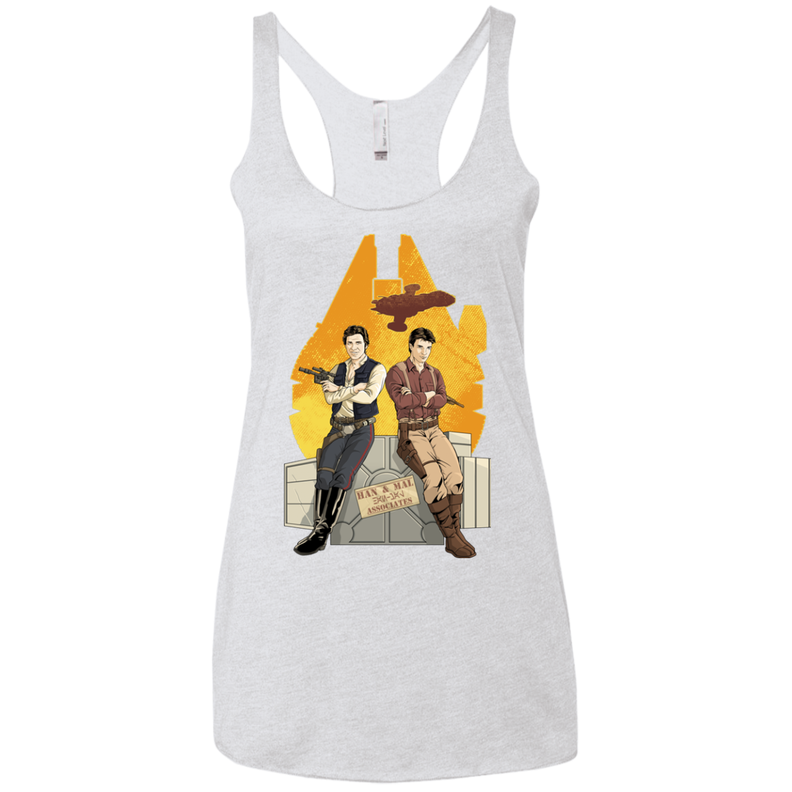 Partners In Crime Women's Triblend Racerback Tank