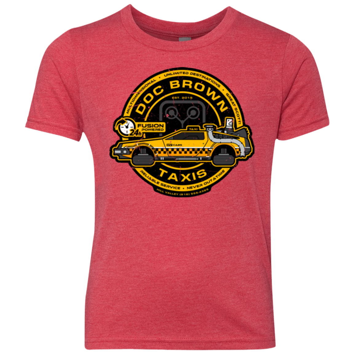Doc Brown Taxis Youth Triblend T-Shirt