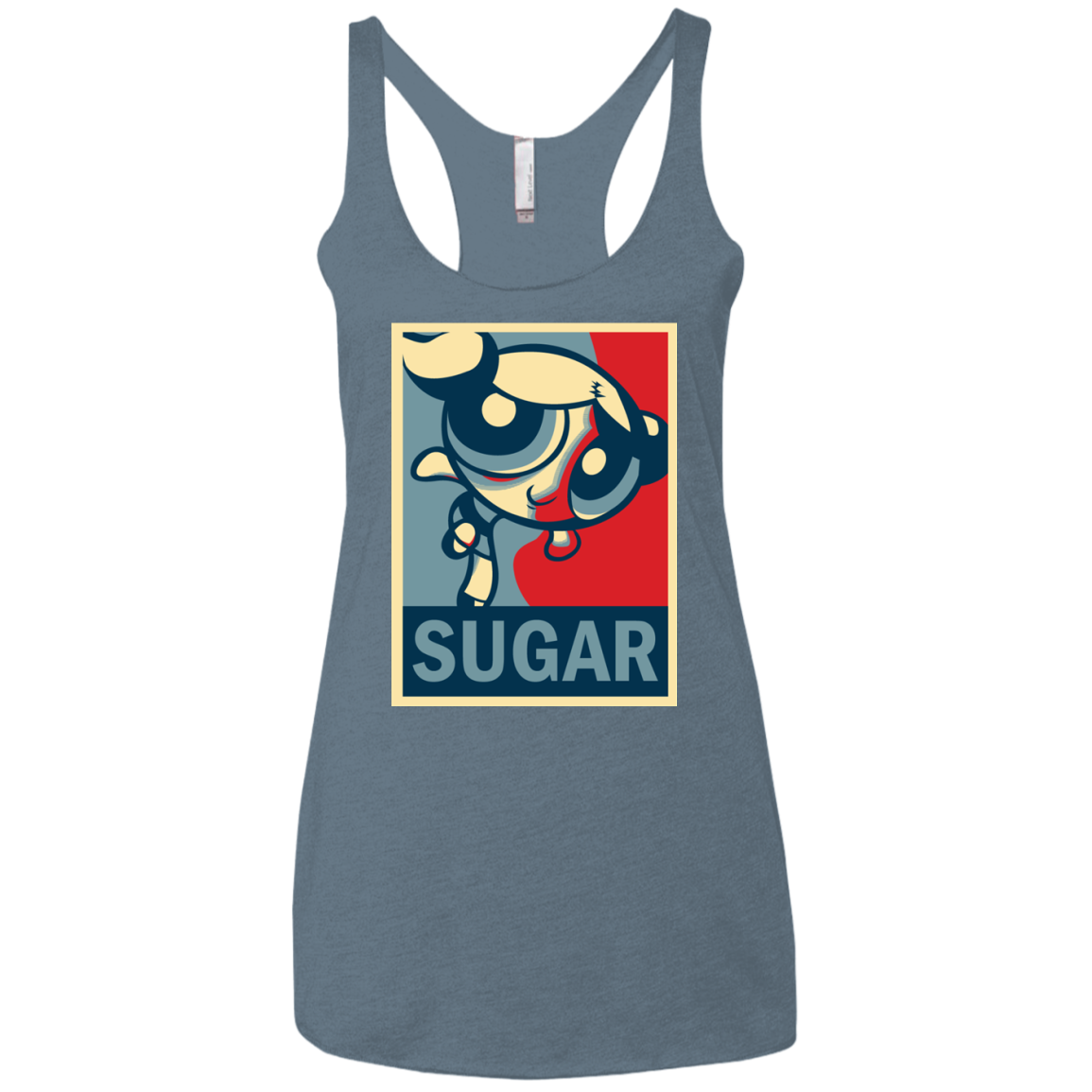 Sugar Powerpuff Women's Triblend Racerback Tank