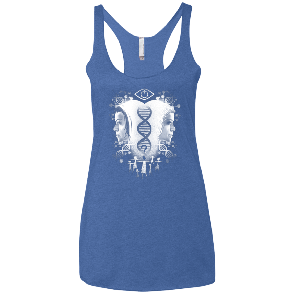Who Am I Women's Triblend Racerback Tank