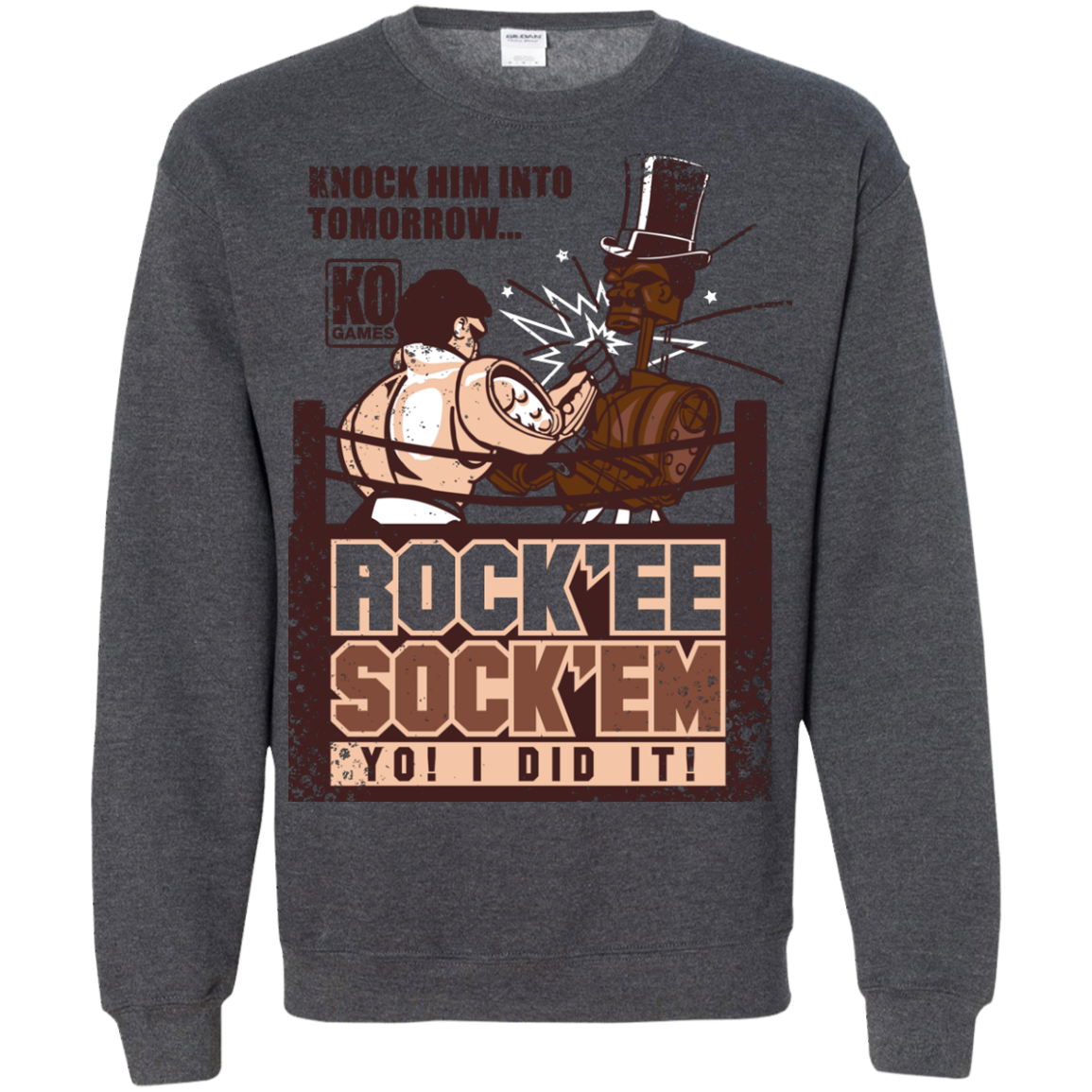 Rockee Sockem Crewneck Sweatshirt