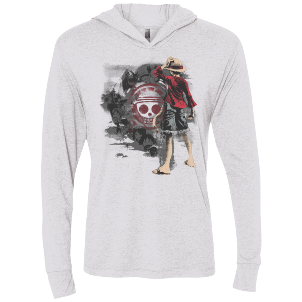Straw hats Triblend Long Sleeve Hoodie Tee