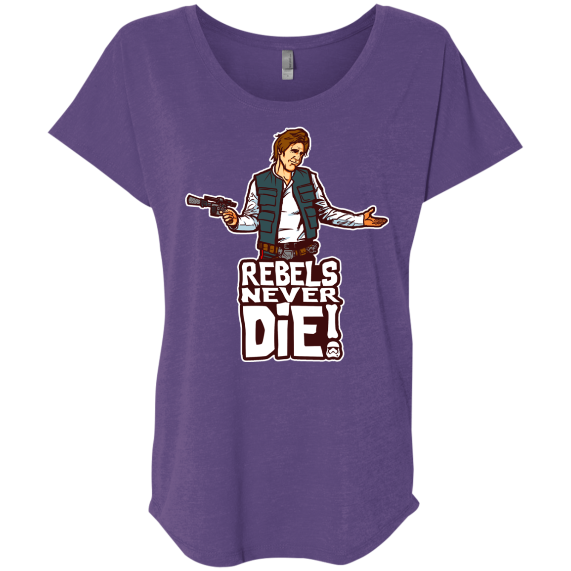 Rebels Never Die Triblend Dolman Sleeve