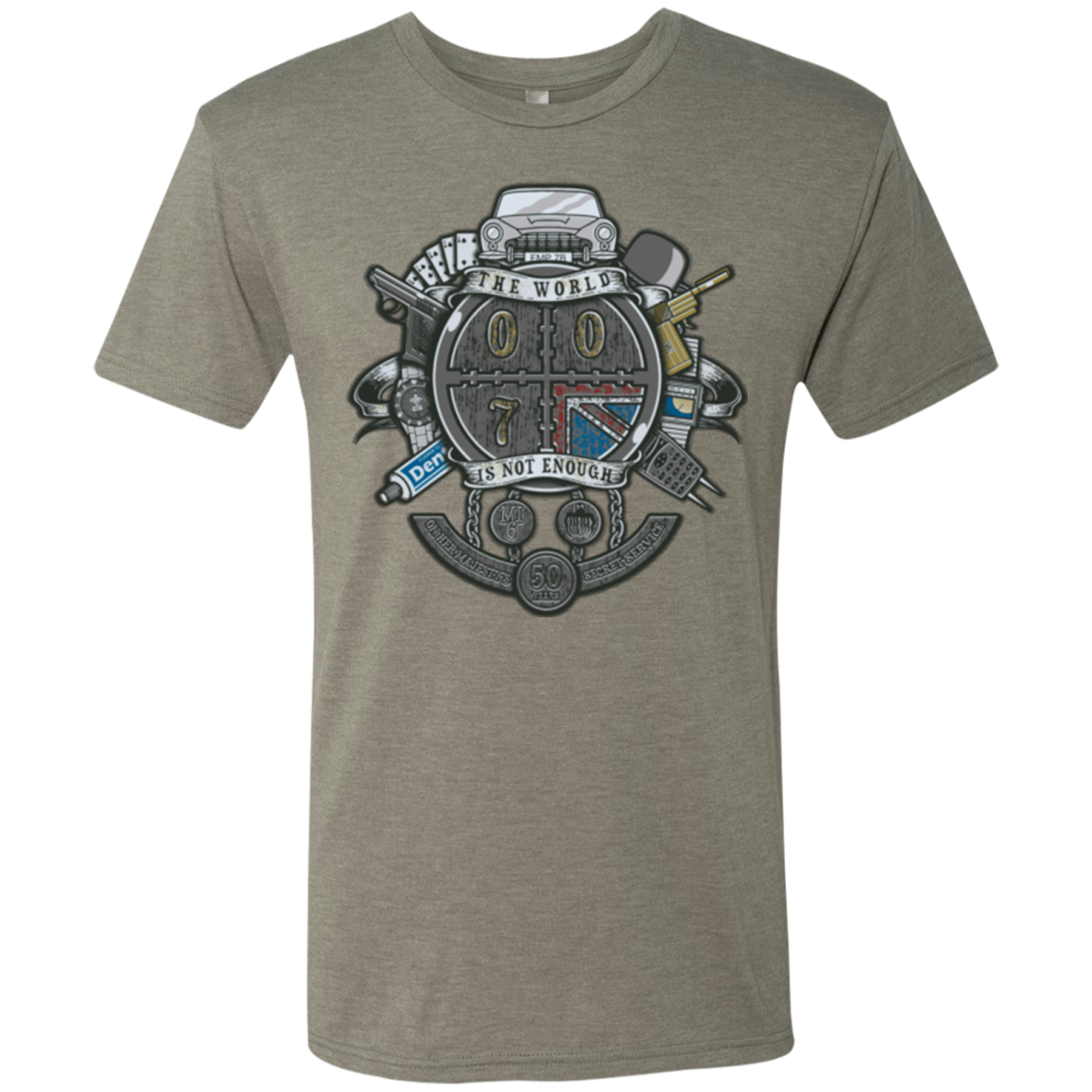 British Spy Crest Men's Triblend T-Shirt