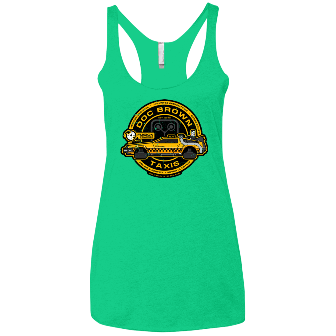 Doc Brown Taxis Women's Triblend Racerback Tank