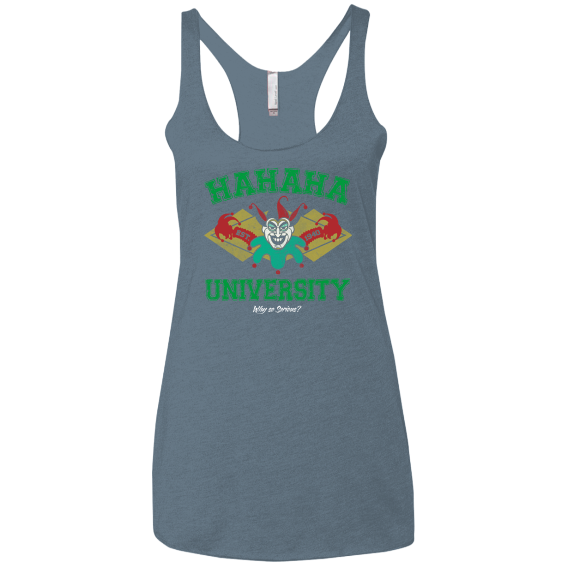 Hahaha University Women's Triblend Racerback Tank