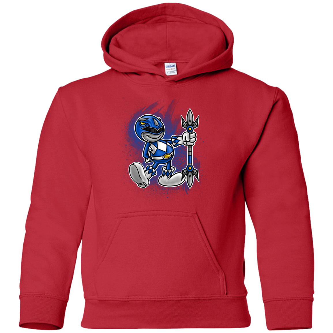 Blue Ranger Artwork Youth Hoodie