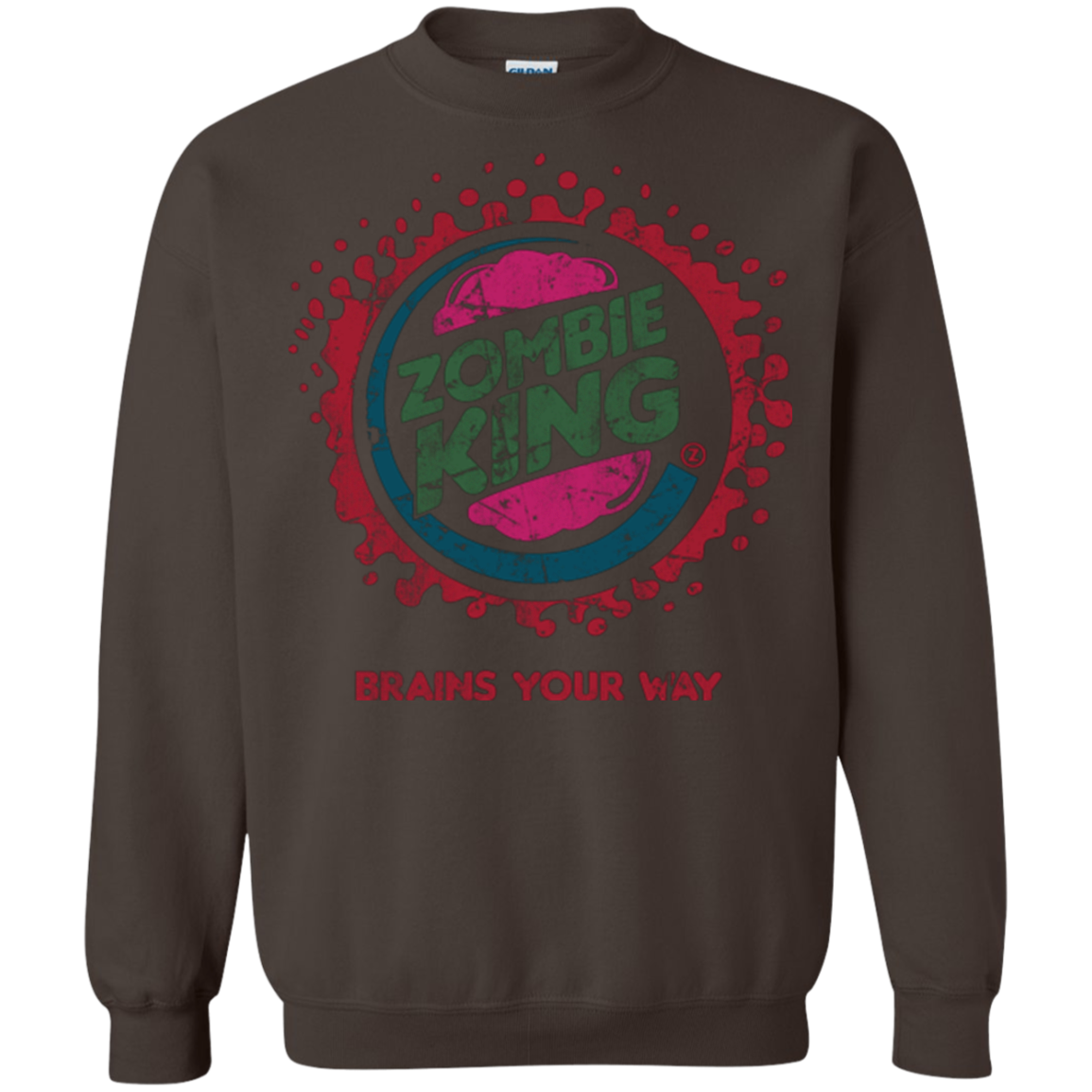 Zombie King Crewneck Sweatshirt