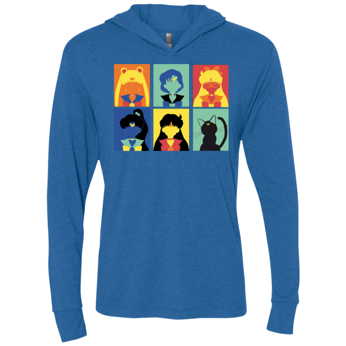 Sailor pop Triblend Long Sleeve Hoodie Tee