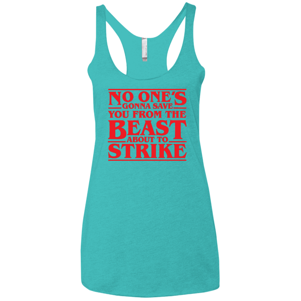 The Beast Women's Triblend Racerback Tank