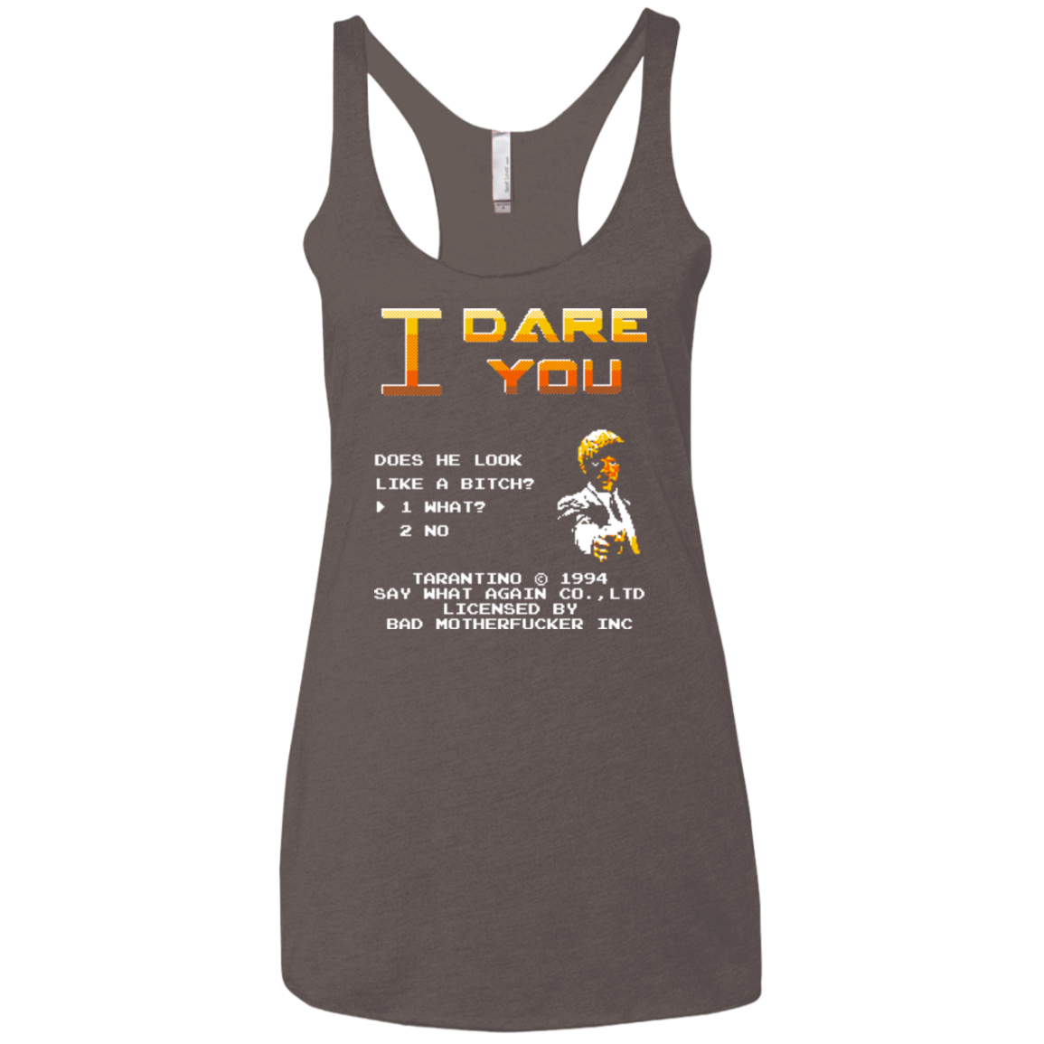 I Dare you Women's Triblend Racerback Tank