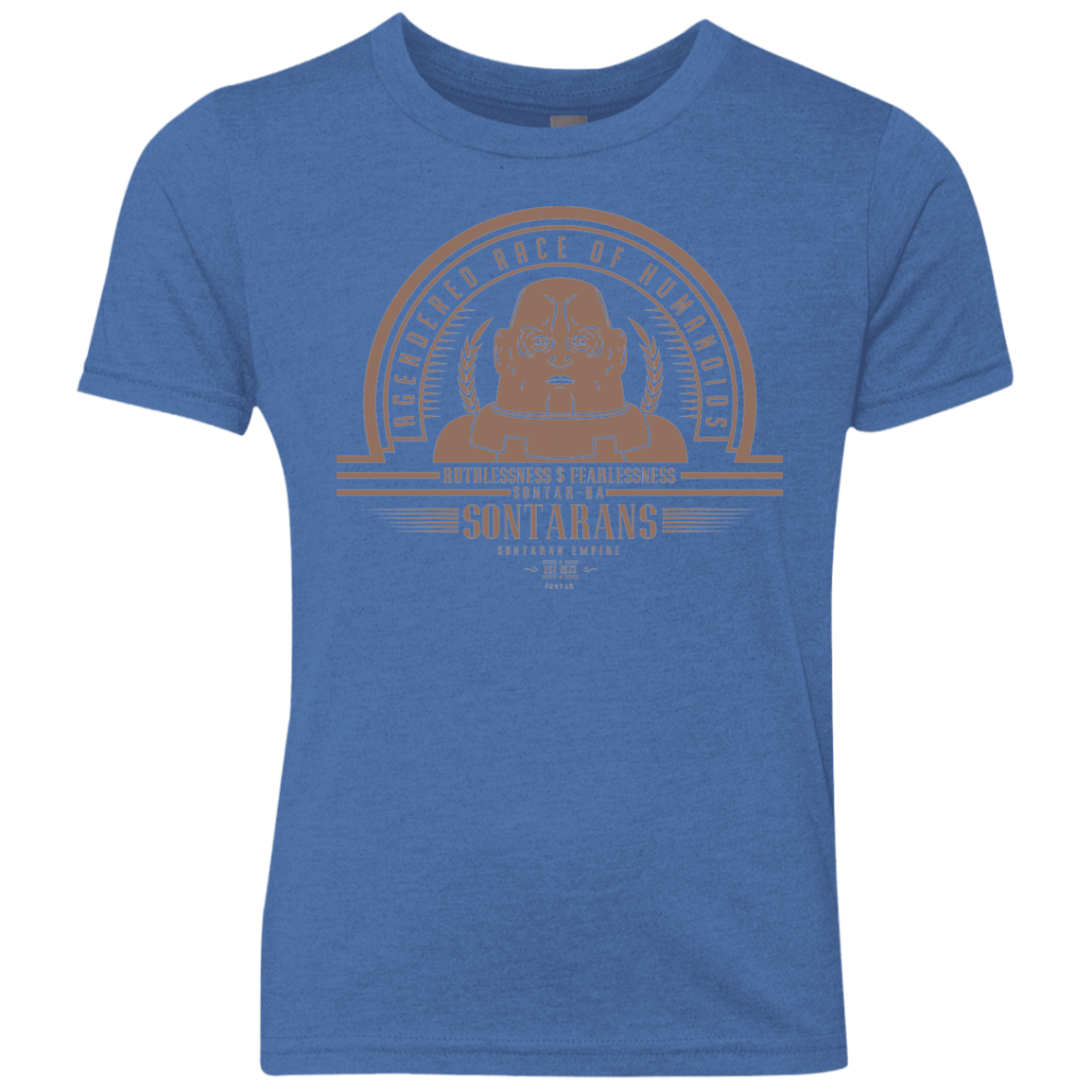 Who Villains Sontarans Youth Triblend T-Shirt