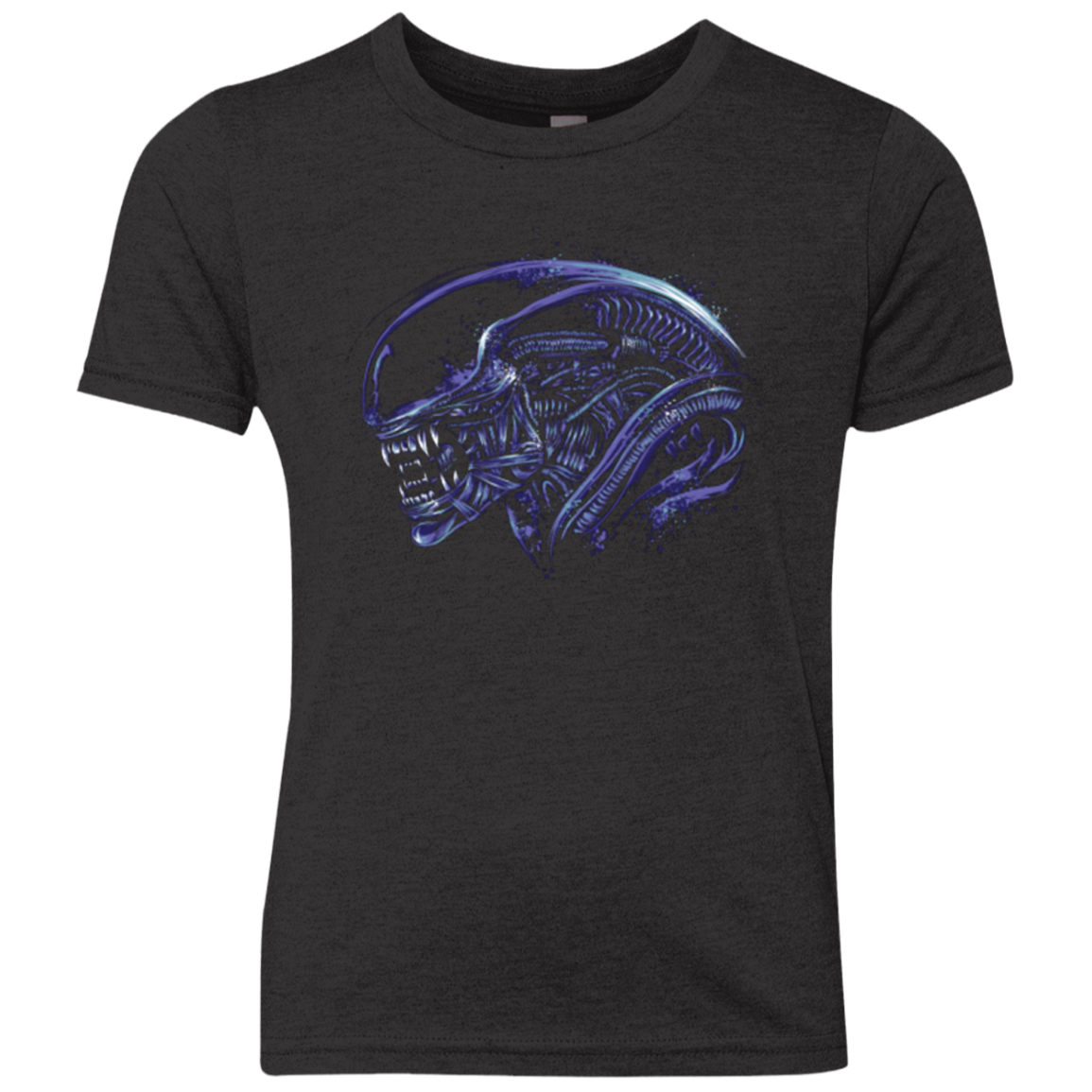 Space Nightmare Purple Youth Triblend T-Shirt
